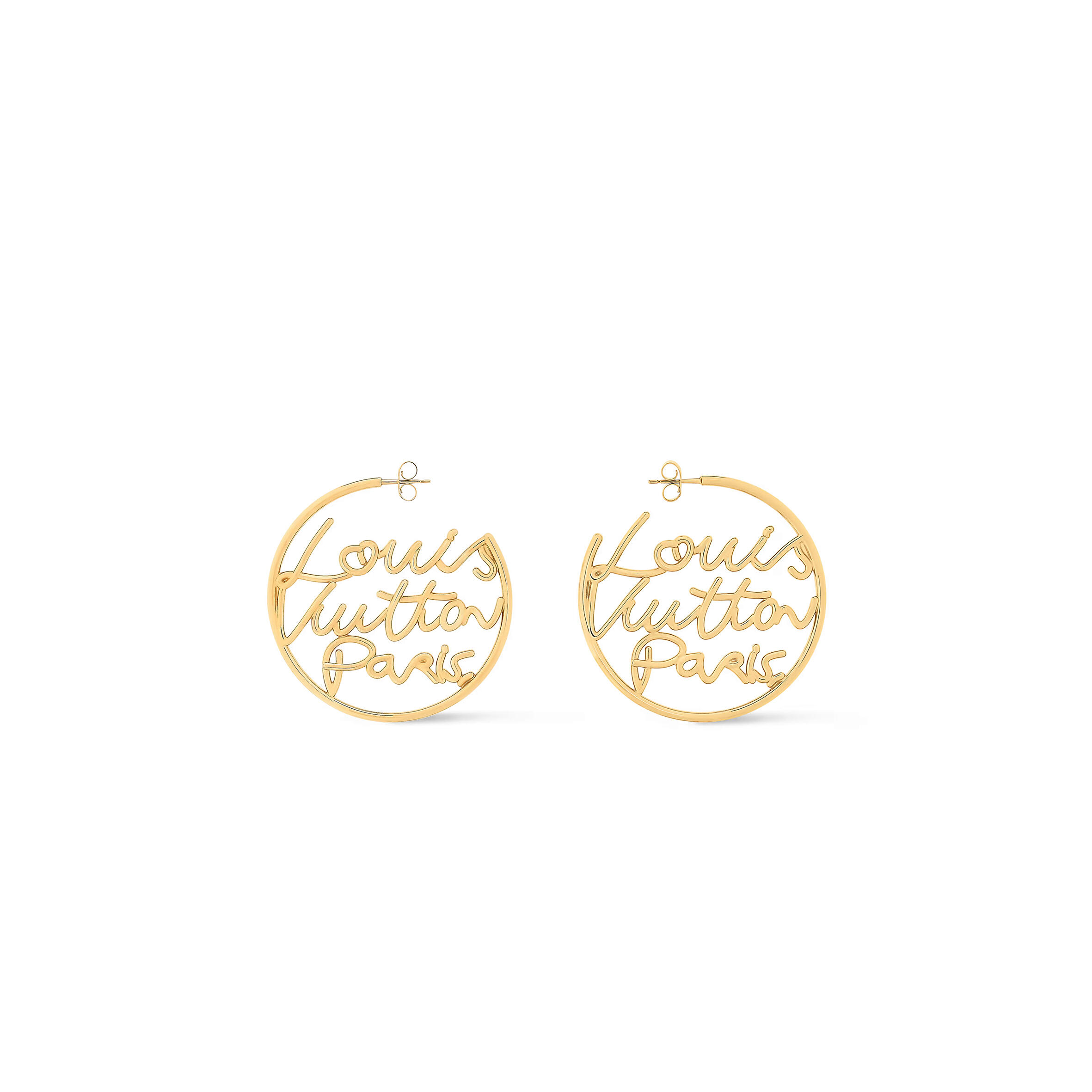 l0vis Vvtt0n lv script earrings m03239